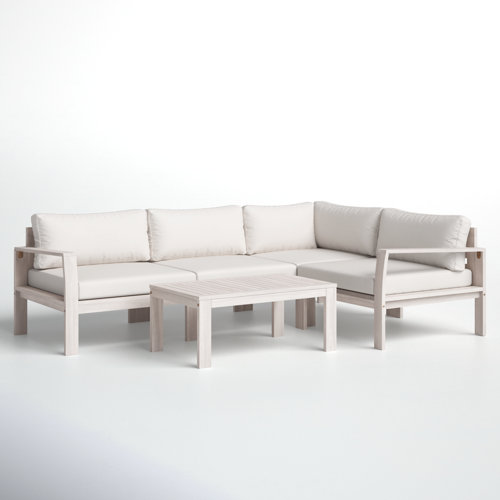 5 Piece Sectional Seating Group with Cushions & Reviews Joss & Main
